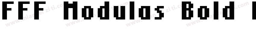 FFF Modulas Bold Extended字体转换